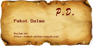 Pakot Dalma névjegykártya